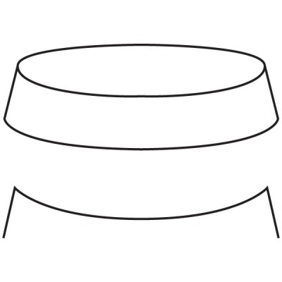 Moule rond incurvé 28cm