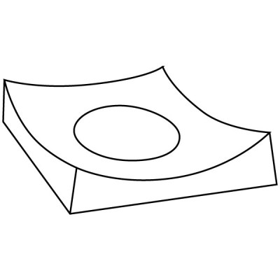 Square slumper mould 13x13cm