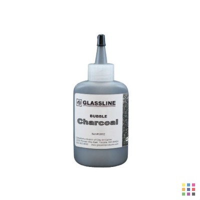 GB02 charcoal grey Glassline bubble pen 56g