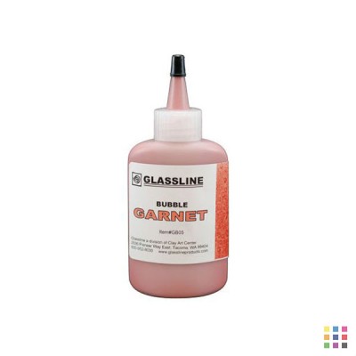 GB05 garnet red Glassline bubble pen 56g