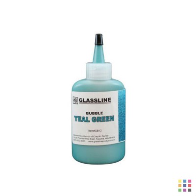 GB12 teal green Glassline bubble pen 56g