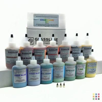 GB15 Glassline bubble pens champagne kit