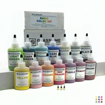 Kit de crayons Glassline GA15 couleur basique