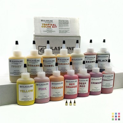 GA33 Glassline pens tropical colour kit