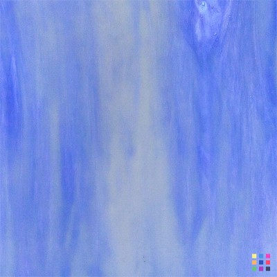 W96 Opalescent 96-23 bleu clair et blanc 82x107cm