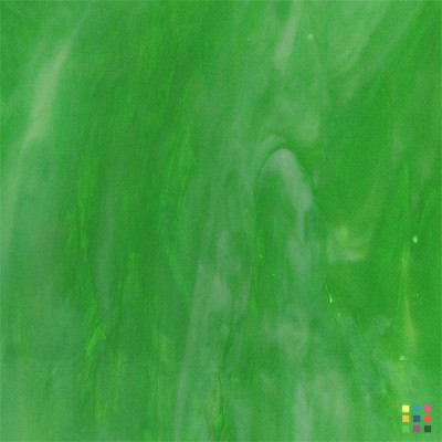 W96 Opalescent 96-55 light green and white 82x107cm