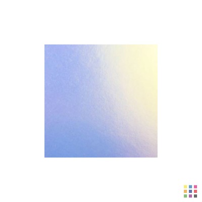 Décalcomanie Dicro Slide bleu/or 10x10cm
