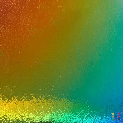 Dichroic 0100-50 15-RB1 black 2mm Rainbow 17x34cm