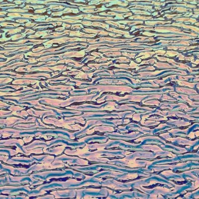 Dichroic U51-56 UBGR-RR black "Ripple" 3mm 20x40cm
