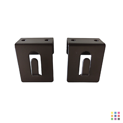 Supports à clipser sur fenêtre - marron