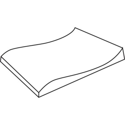 Moule carré double courbe 23x20cm