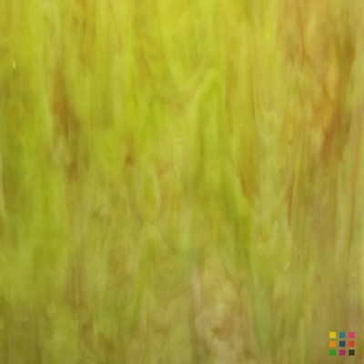 H Opalescent 567 vert jaunâtre et ambre clair 82x122cm