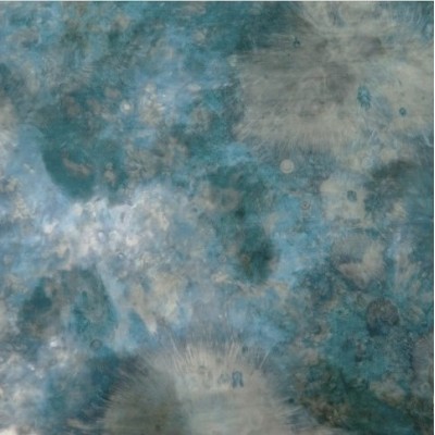 Espejo decorativo "Policromo azul" 3mm 30x31cm