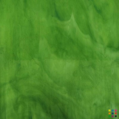 H Opalescent 174 yellow-green and blue 27x30cm