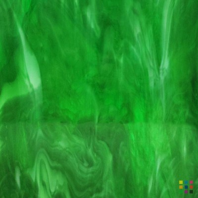H Opalescent 3276 dark green 27x30cm